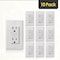 Faith Self-Test 15A GFCI Outlet Receptacle with Wall Plate, White, PK 10 GLS-15A-WH-10 - alternate 1